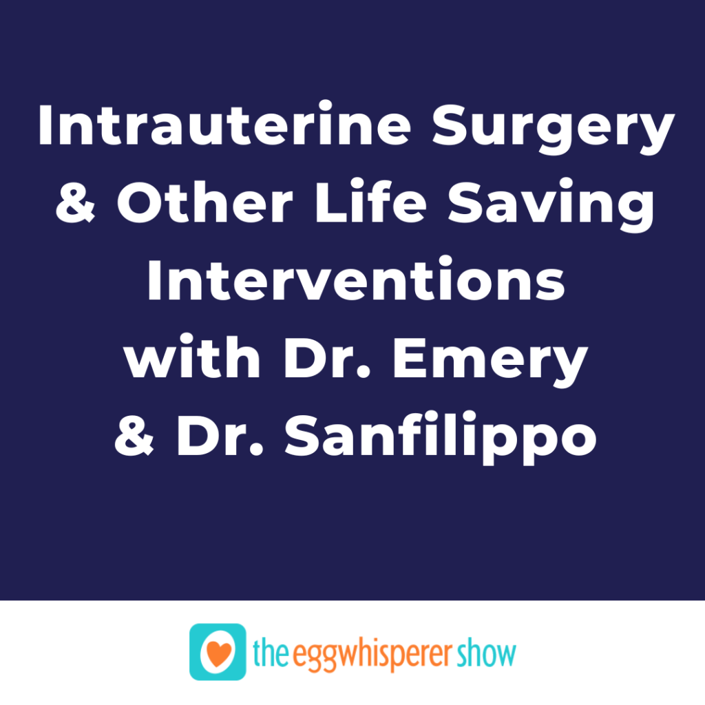Intrauterine Surgery & Other Life Saving Interventions with Dr. Emery & Dr. Sanfilippo