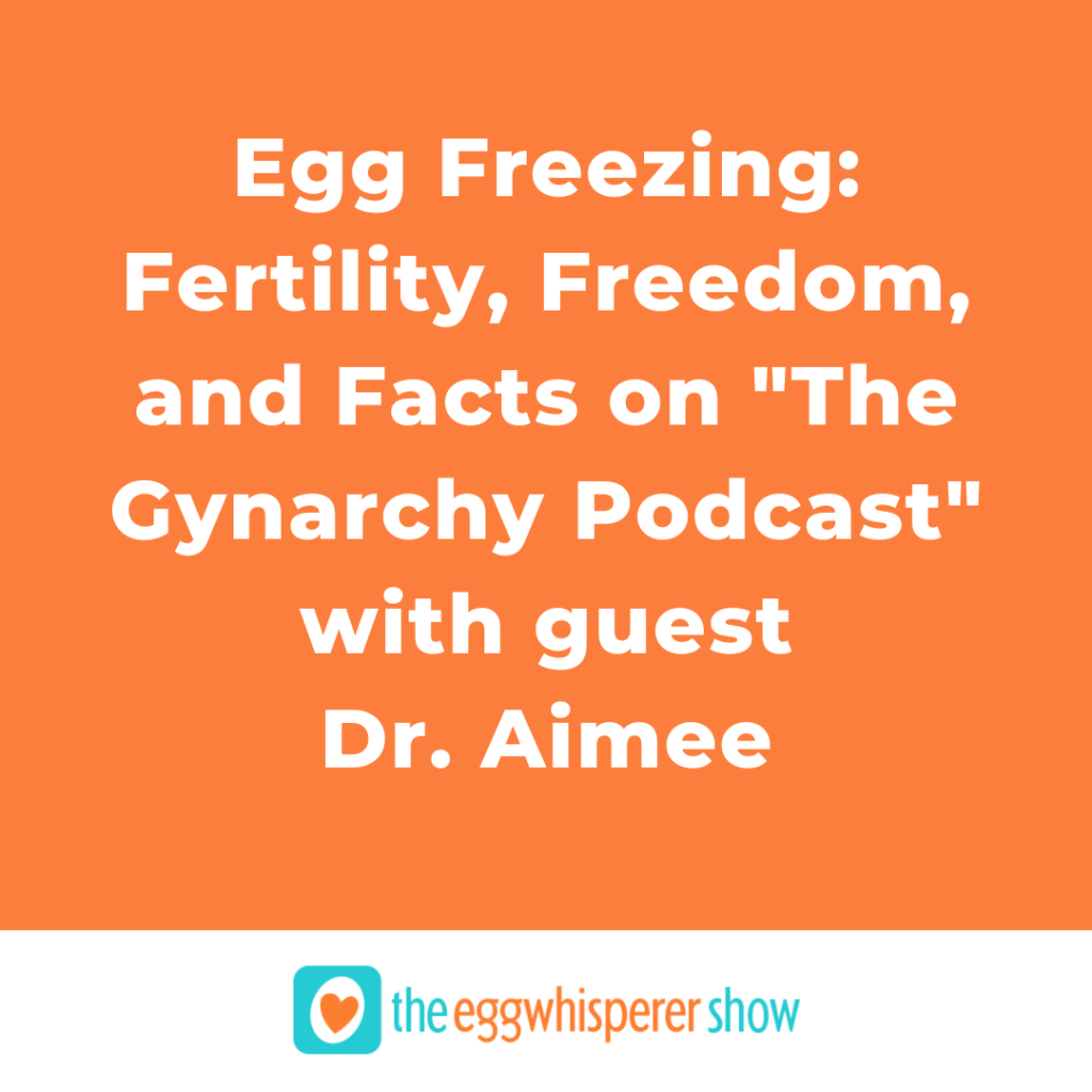 Egg Freezing: Fertility, Freedom, and Facts on "The Gynarchy Podcast" with guest Dr. Aimee